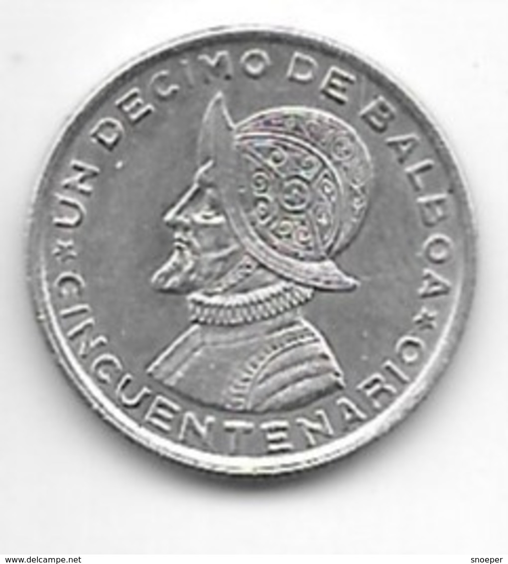 *panama  1/10 Balboa  1953  Km 18  Unc !!!!! - Panamá