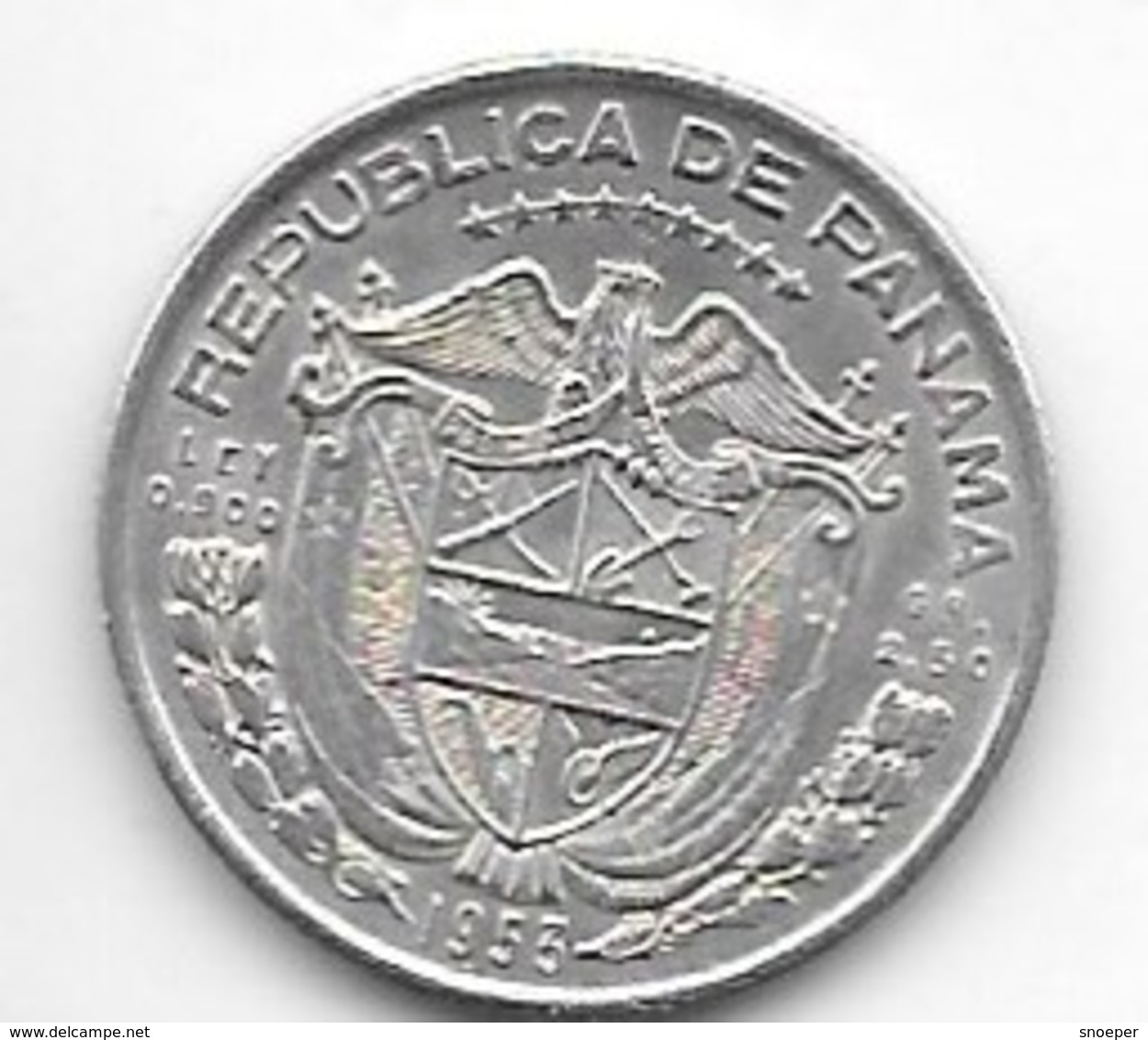 *panama  1/10 Balboa  1953  Km 18  Unc !!!!! - Panama