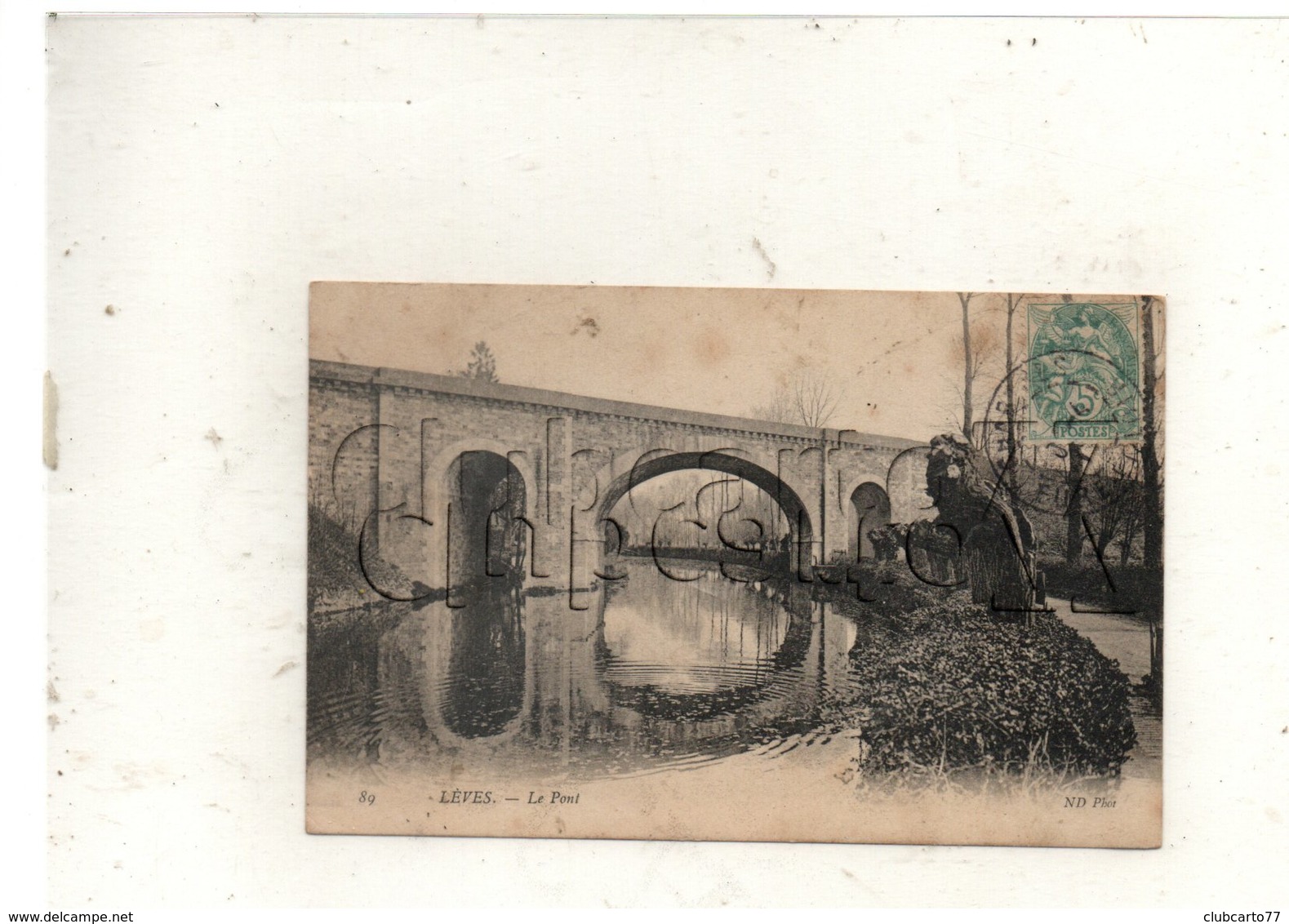 Lèves (28) : Le Pont  En 1906  PF. - Lèves
