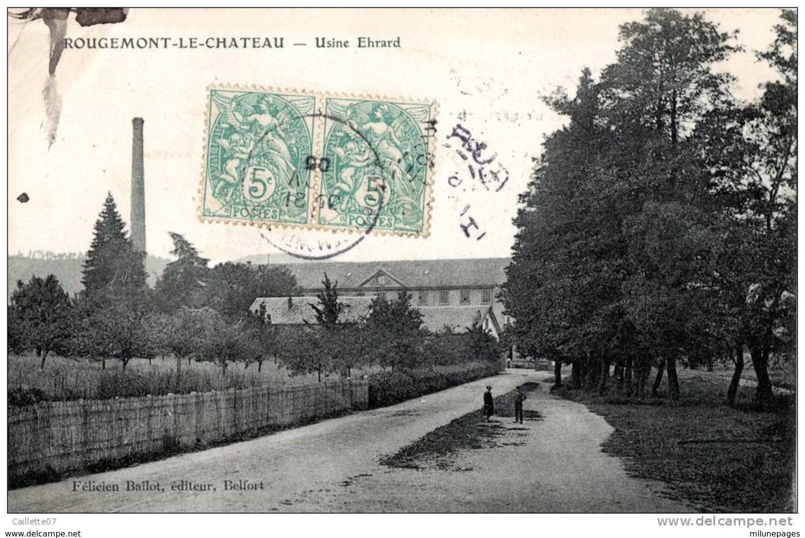 90 L'Usine EHRARD  De ROUGEMONT Le CHATEAU - Rougemont-le-Château