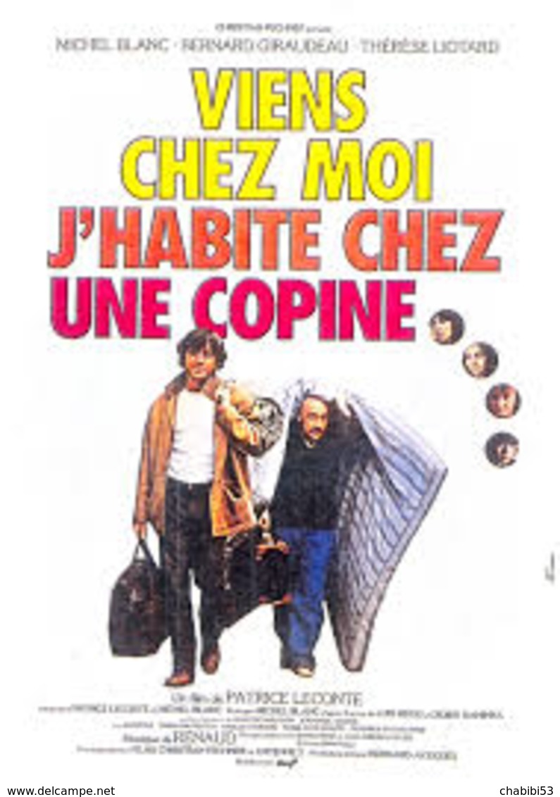 Affiche Film VIENS CHEZ MOI, J'HABITE CHEZ UNE COPINE Avec  Anémone, Bernard Giraudeau, Michel Blanc - 1981 - Affiches