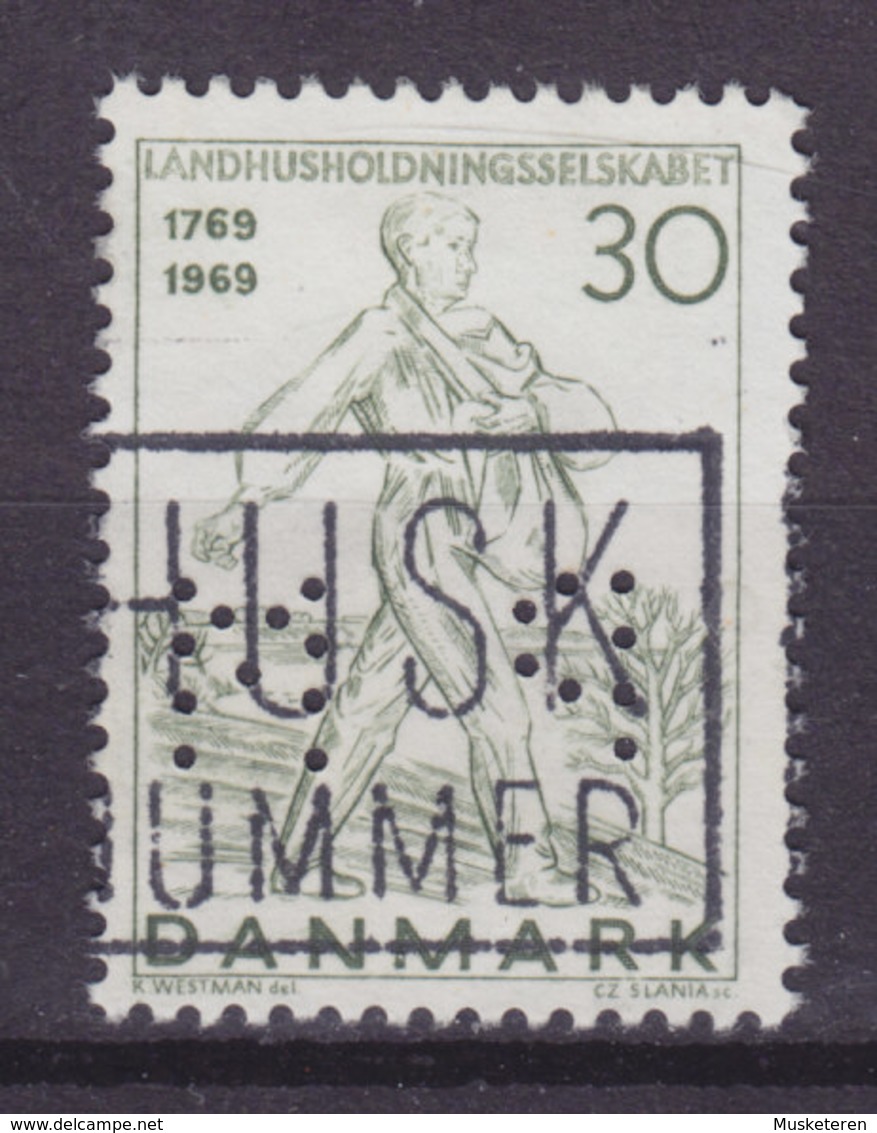 Denmark Perfin Perforé Lochung (P29) 'P M' Peter Majew, København (Cz. Slania) (2 Scans) - Errors, Freaks & Oddities (EFO)