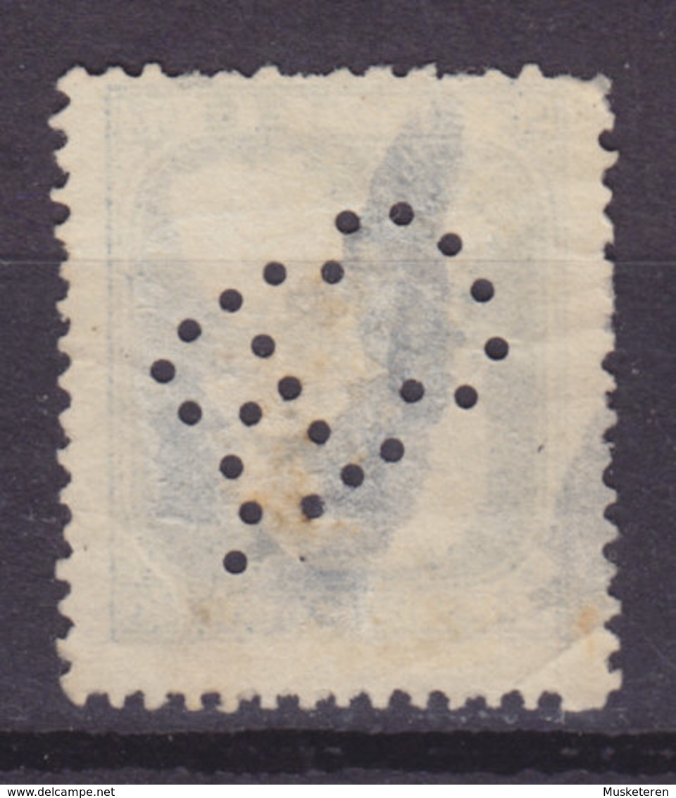 Belgium Perfin Perforé Lochung 'C.B.' 1905 Mi. 73, 25c. Leopold II. Stamp (2 Scans) - 1863-09
