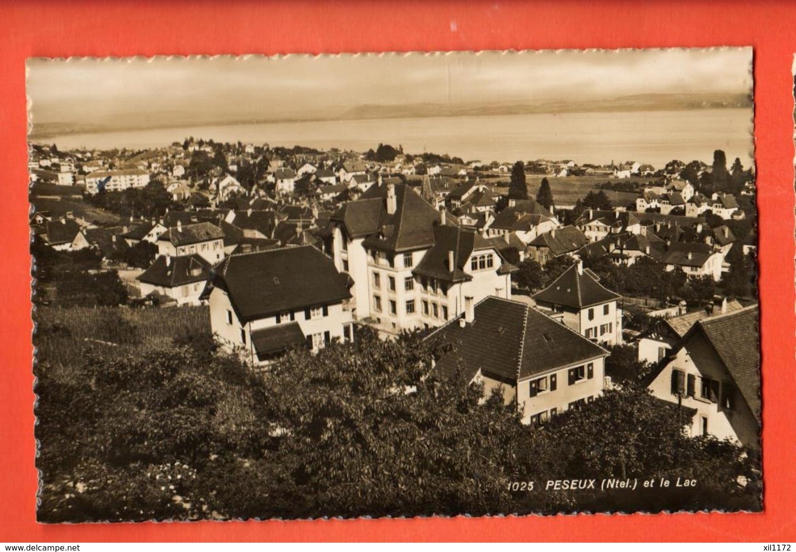 ZAD-22 Peseux Et Le Lac. Circulé Sous Enveloppe. Visa ACF 1939. Circlé 1941 Sous Enveloppe - Peseux