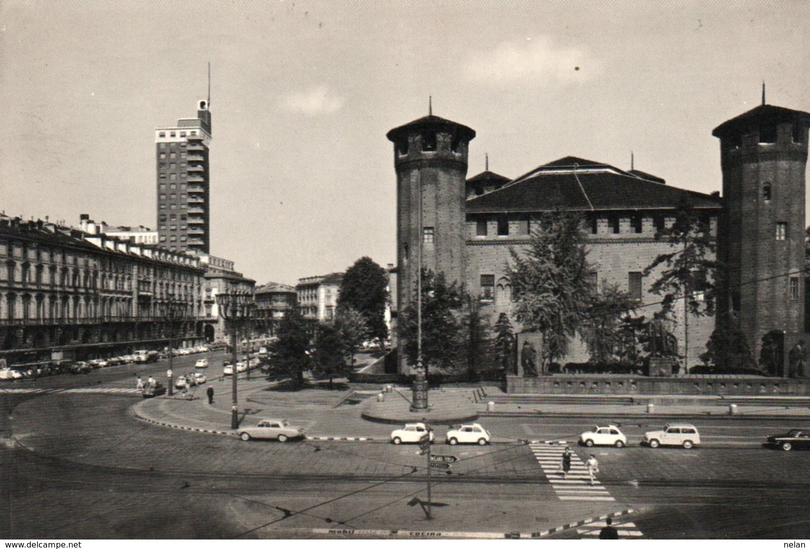 TORINO-PIAZZA CASTELLO E PALAZZO MADAMA-VERA FOTO-1969 - Palazzo Madama