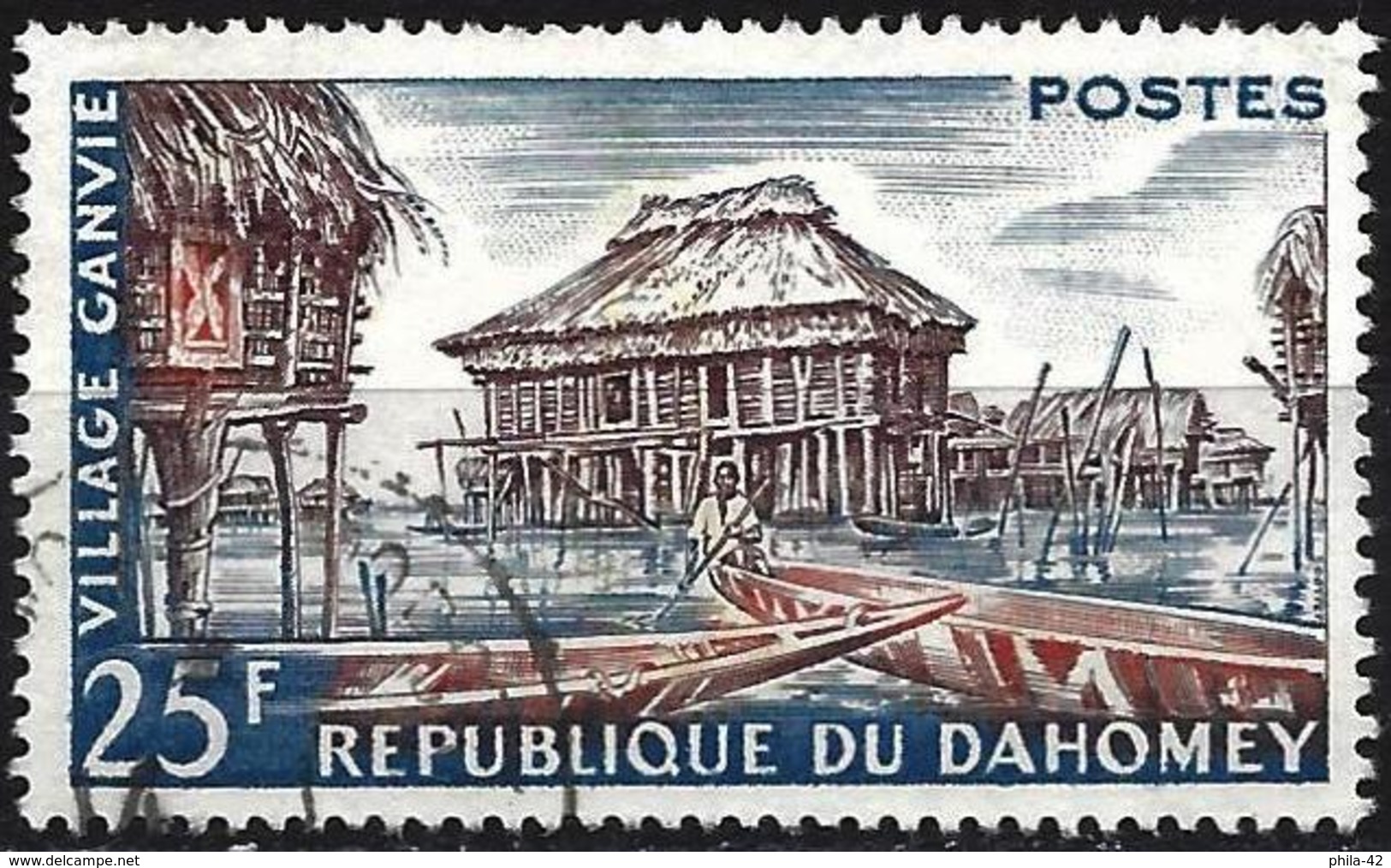 Dahomey 1960 - Mi 172 - YT 155 ( Ganvié Village ) - Benin – Dahomey (1960-...)