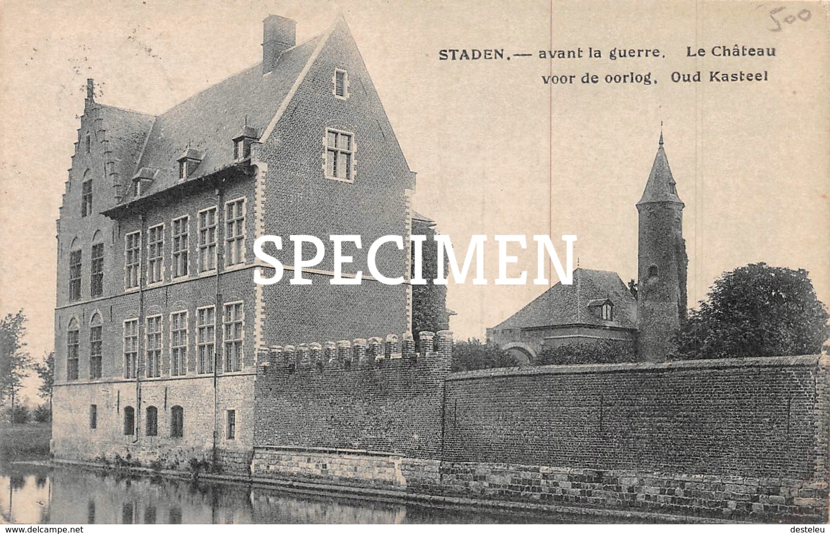 Le Château Avant La Guerre - Staden - Staden