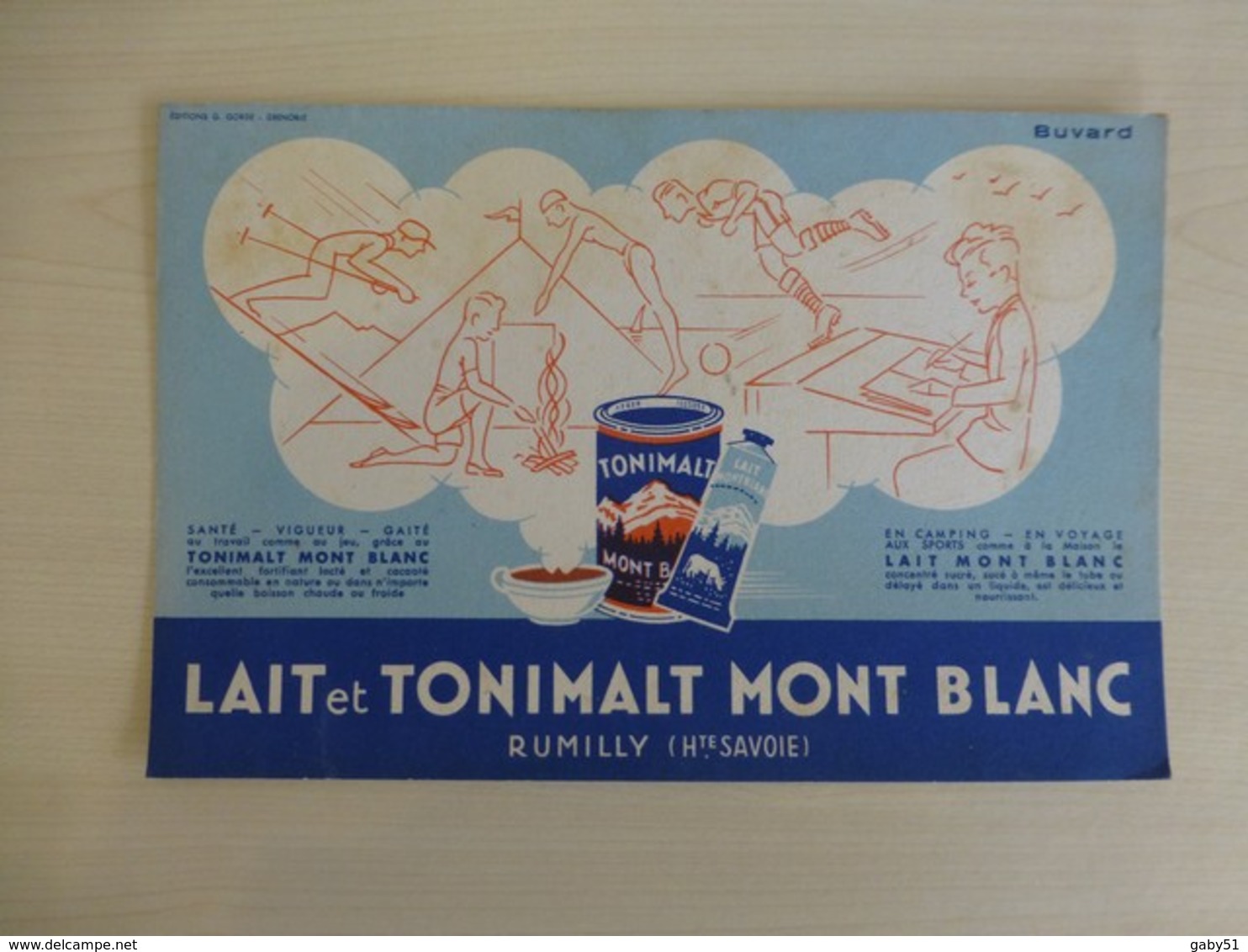 SPORTS, Lait Et Tonimalt MONT BLANC,  Ref 1781 ; BU 02A - Deportes