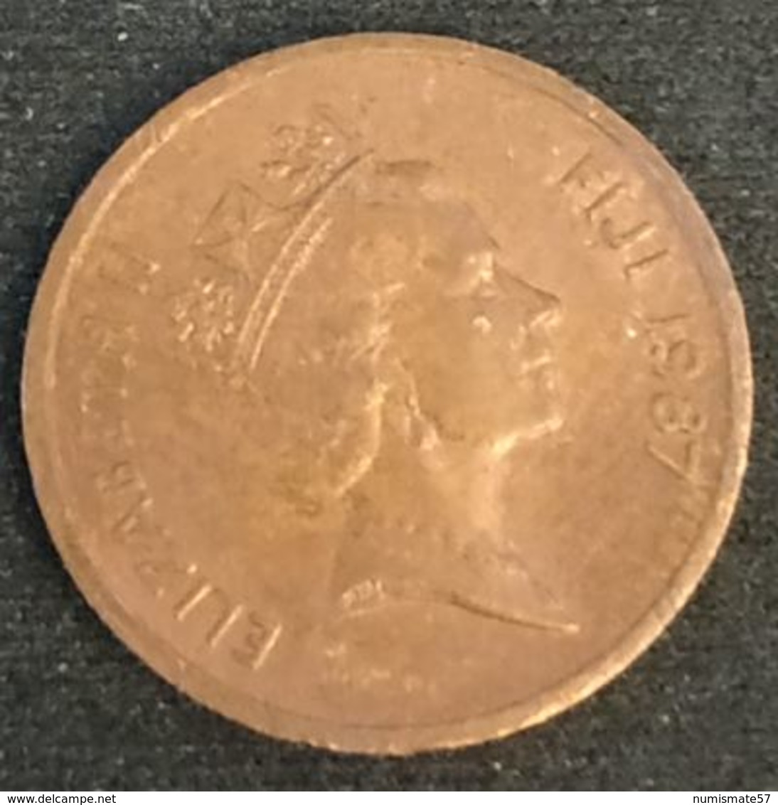 FIDJI - FIJI - 1 CENT 1987 - Elizabeth II - 3e Effigie - KM 49 - Fiji