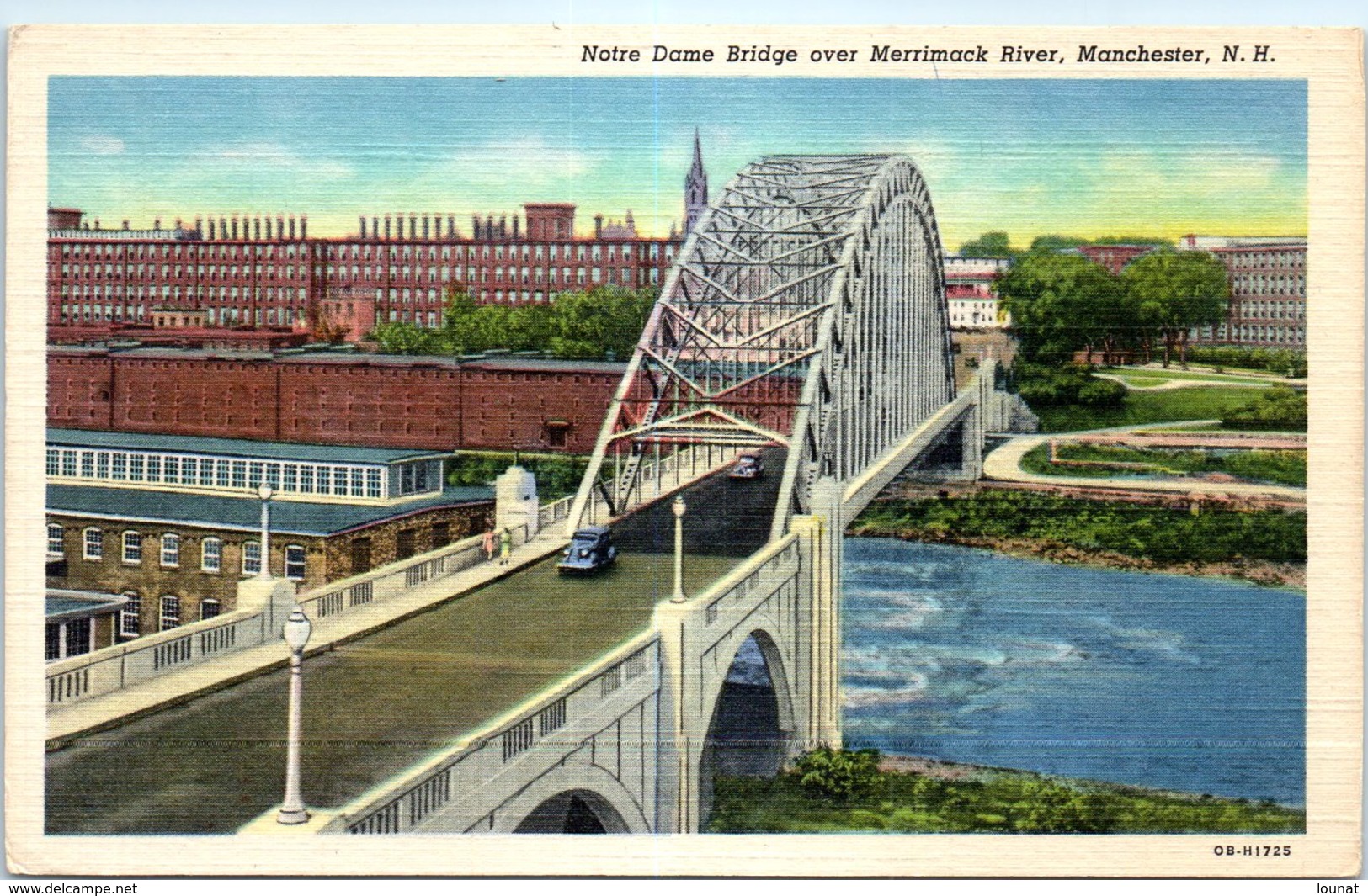 MANCHESTER , N.H. - Notre Dame Bridge Over Merrimack River - Manchester