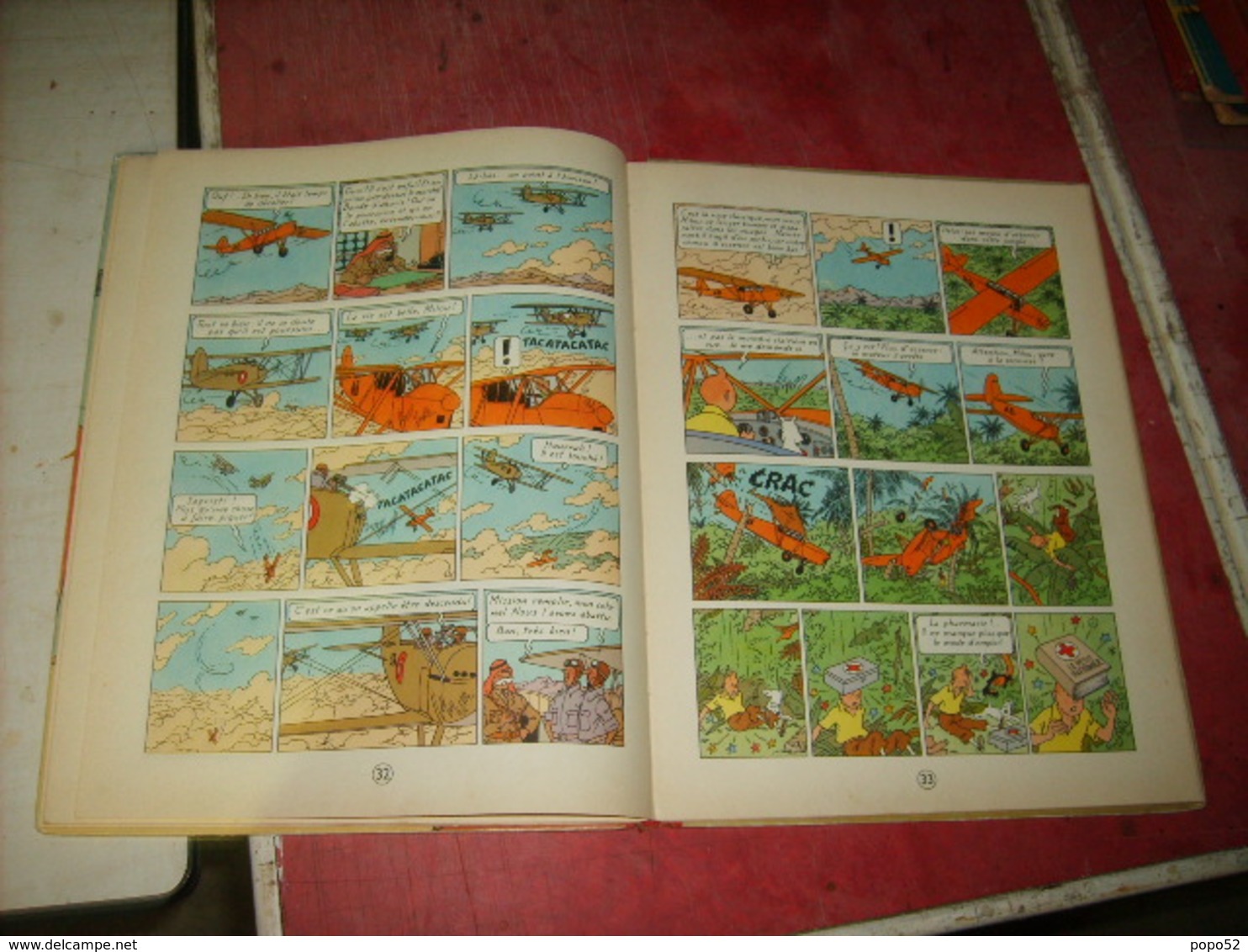 Tintin  Les Cigares Du Pharaon  Cote 250 Euros   B15    (8) - Lots De Plusieurs BD