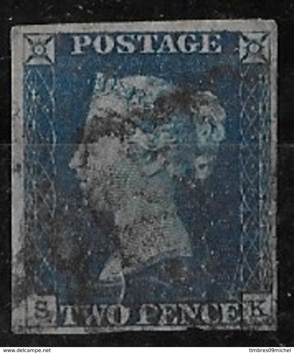 Grande Bretagne N°2A, Oblit - Used Stamps