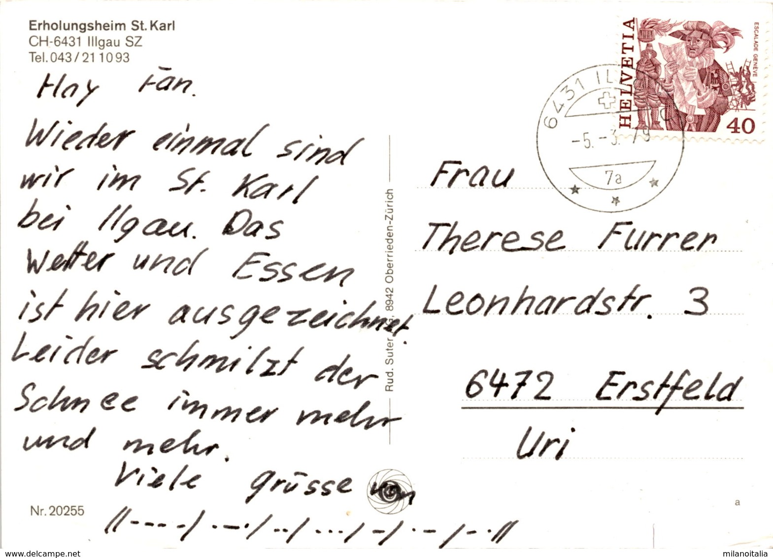 Erholungsheim St. Karl, Illgau (20255) * 5. 3. 1979 - Illgau