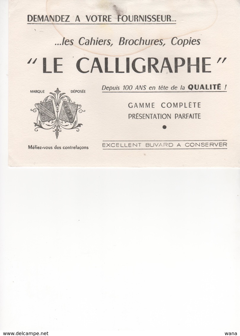 Buvard Cahiers Le Calligraphe - Papeterie