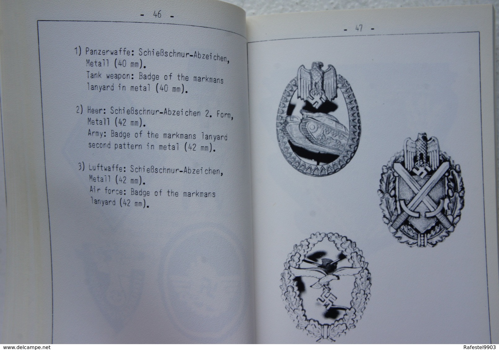 HOHEITSZEICHEN DES 3 REICH Catalogue Insigne Métalliques Et En Tissu Du 3ème Reich Allemagne Guerre Wehramch NSDAP - 5. Guerres Mondiales