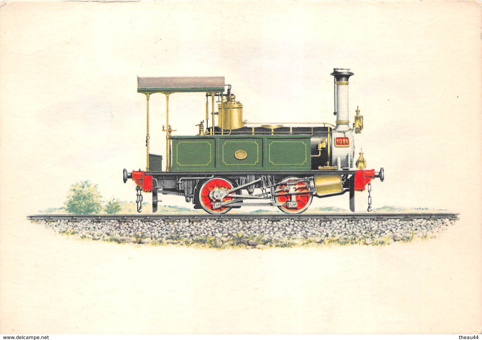 ¤¤  -  Locomotive-Tender  -  Illustrateur Italien  -  Chemin De Fer   -  ¤¤ - Equipment