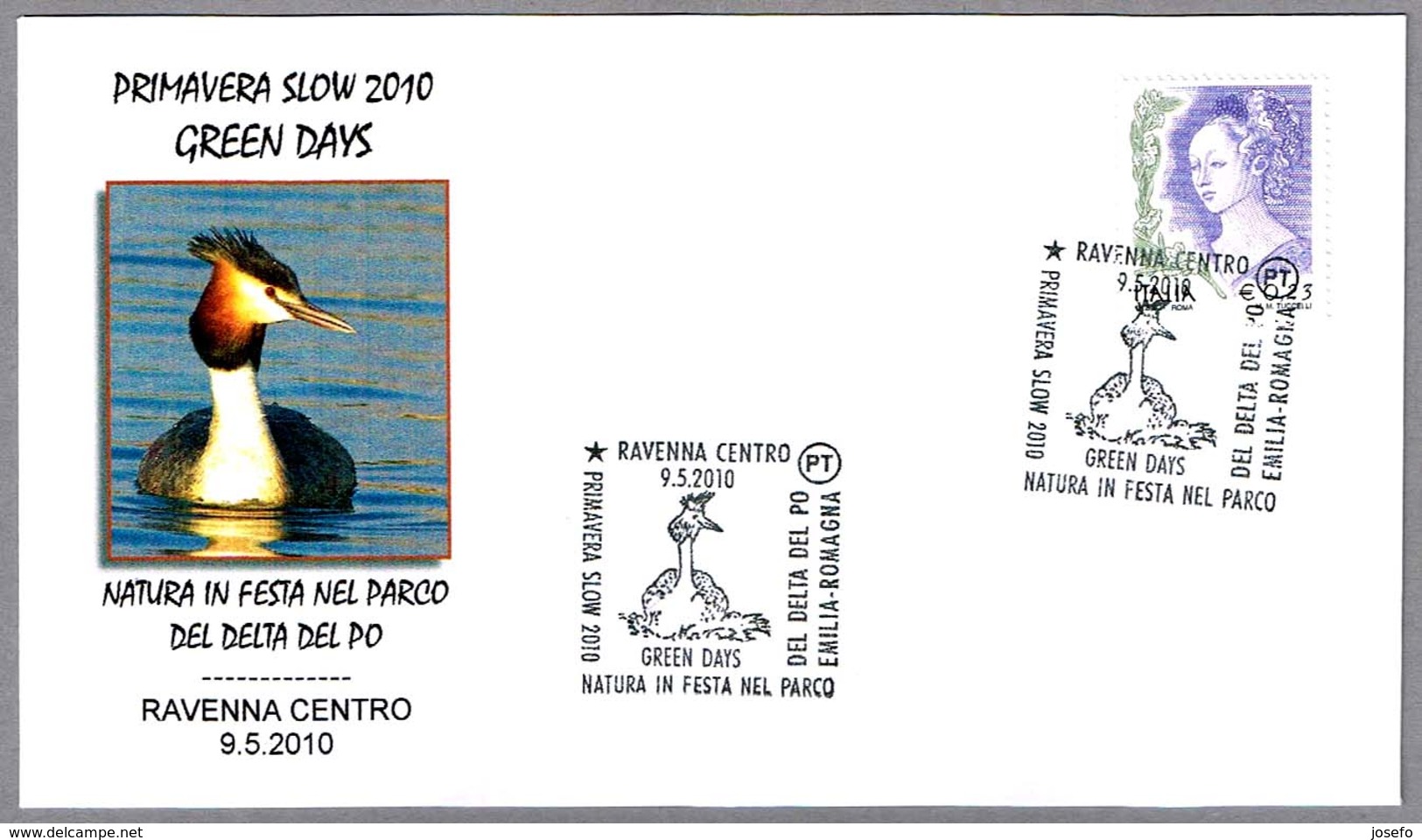 SOMORMUJO - Podiceps Cristatus. Ravenna 2010 - Mechanical Postmarks (Advertisement)