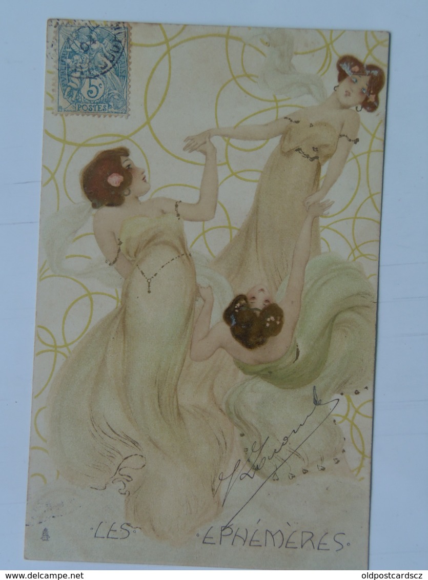 Raphael Kirchner 79 E-7 Les Ephemeres Mayflyes 1904 - Kirchner, Raphael