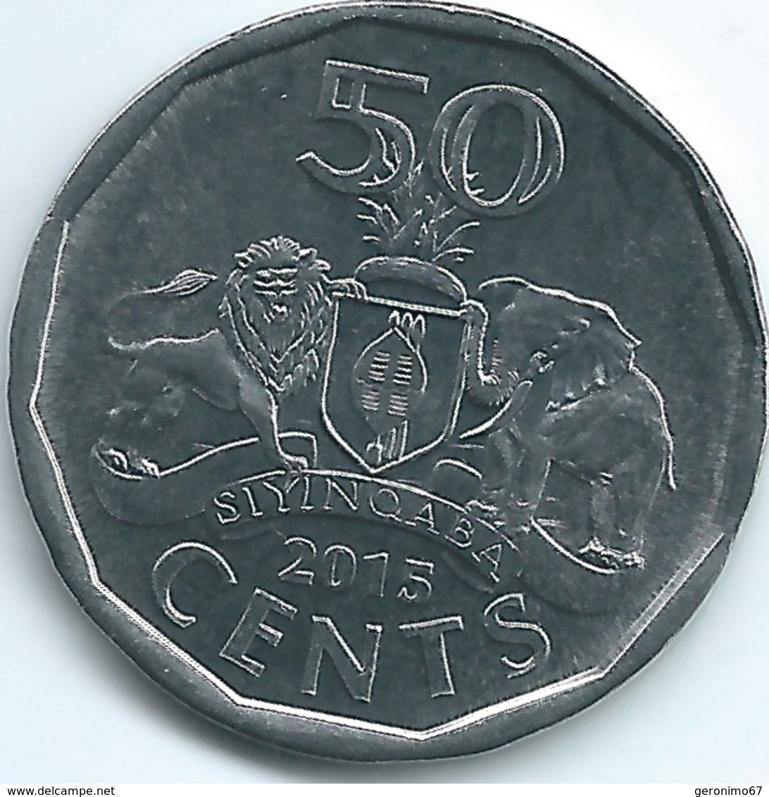 Swaziland - 50 Cents - 2015 - Magnetic - Swasiland