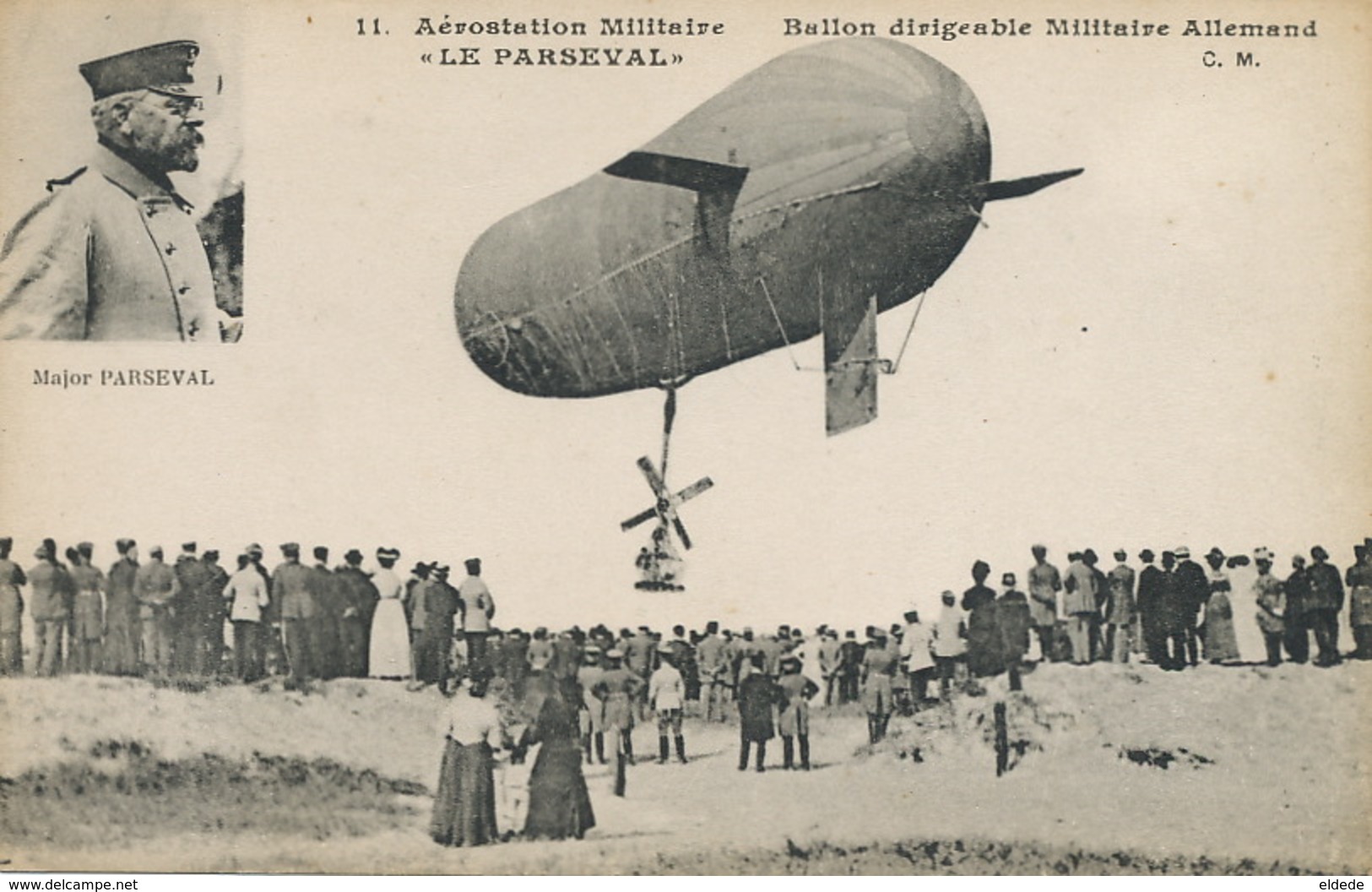 Major François Von Parseval Born In Frankhental  Ballon Dirigeable Dirigible - Frankenthal