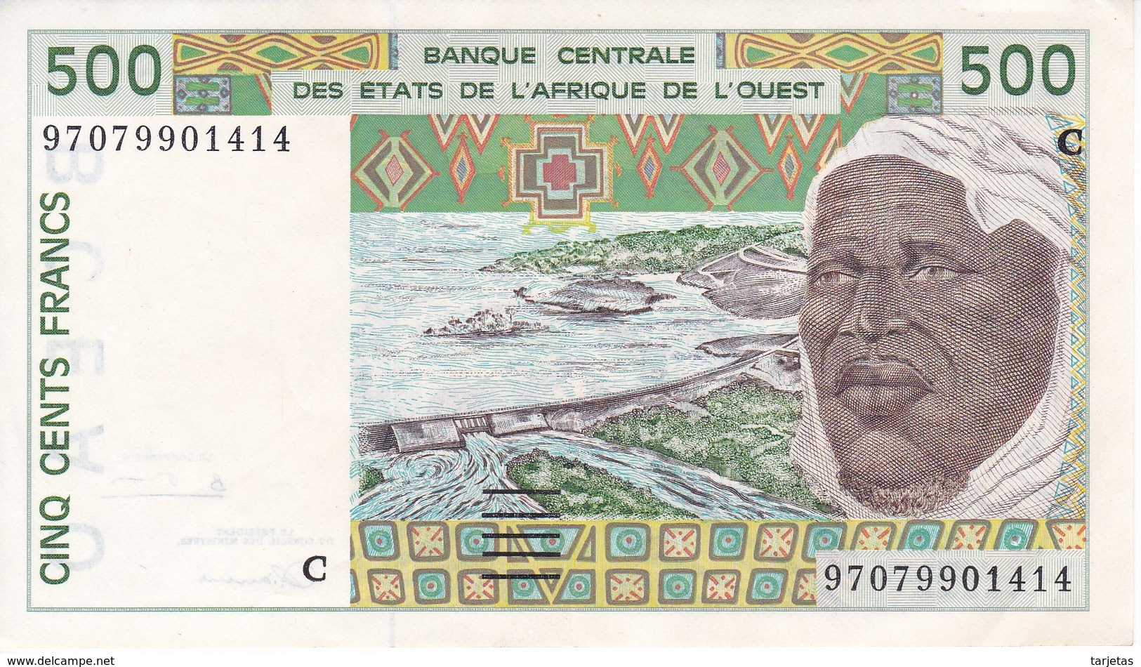BILLETE DE BURKINA FASO DE 500 FRANCS DEL AÑO 1997 EN CALIDAD EBC (XF) (BANKNOTE) - Burkina Faso