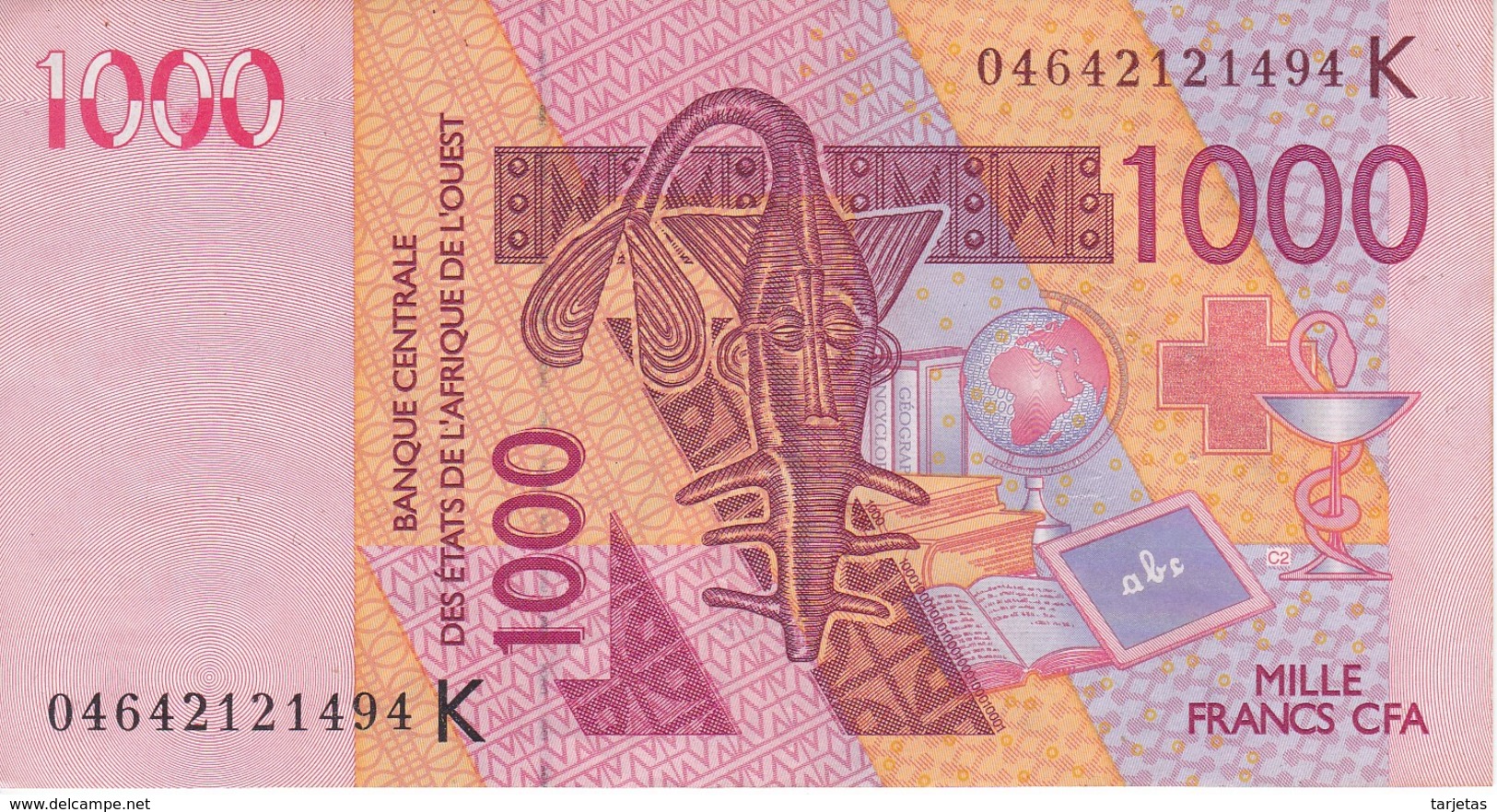 BILLETE DE SENEGAL DE 1000 FRANCS DEL AÑO 2003 (CAMELLO-CAMEL) (BANK NOTE) - Senegal