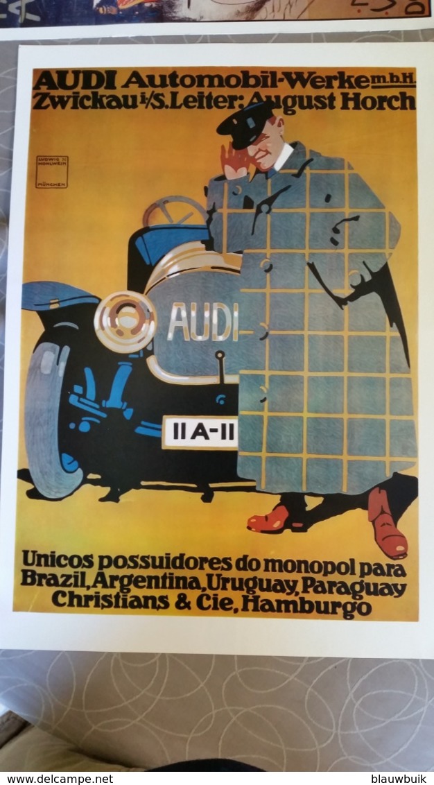 Audi Autoverdelers Zuid-Amerika Replica Fotoprint - Targhe Di Cartone