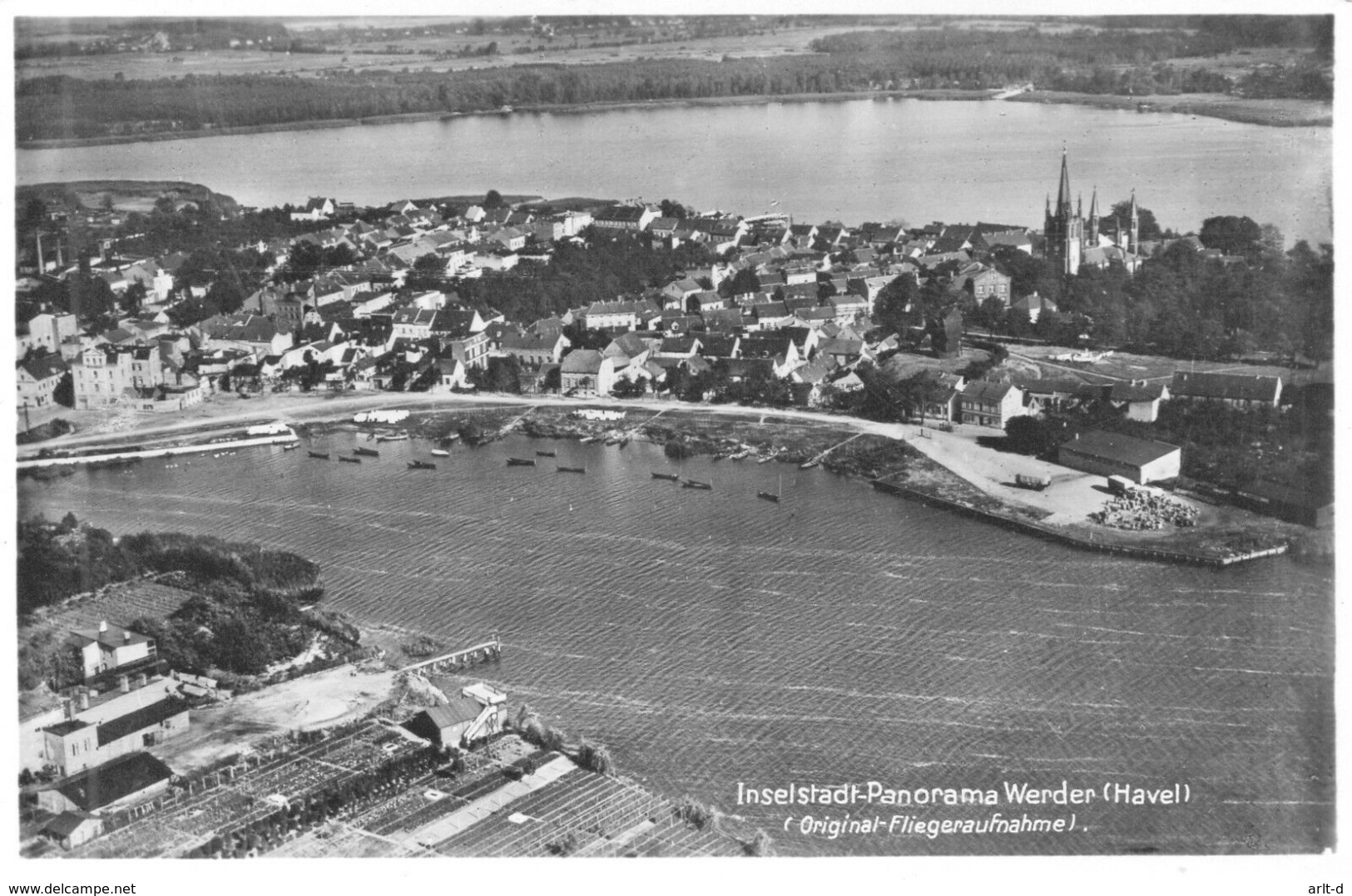 DC1348 - Inselstadt - Panorama Werder Havel Original Fliegeraufnahme - Werder