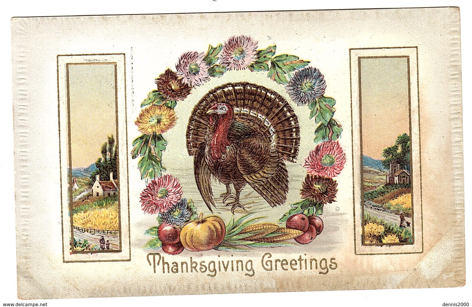 THANKSGIVING GREETINGS - TURKEY - DINDE - Thanksgiving