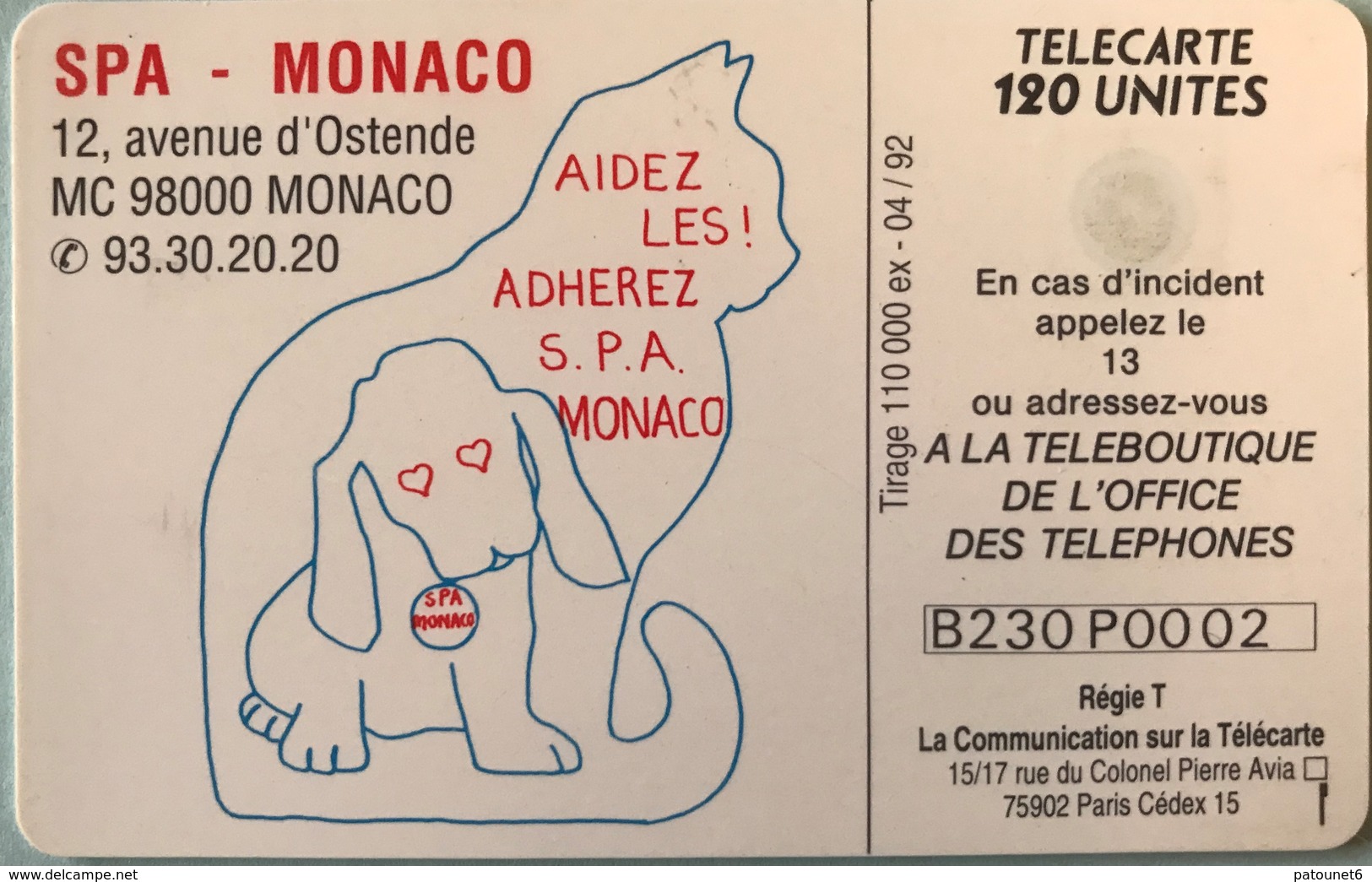 MONACO  -  Phonecard  -  MF 23  -  S.P.A. Monaco  -  120 Unités - Monaco