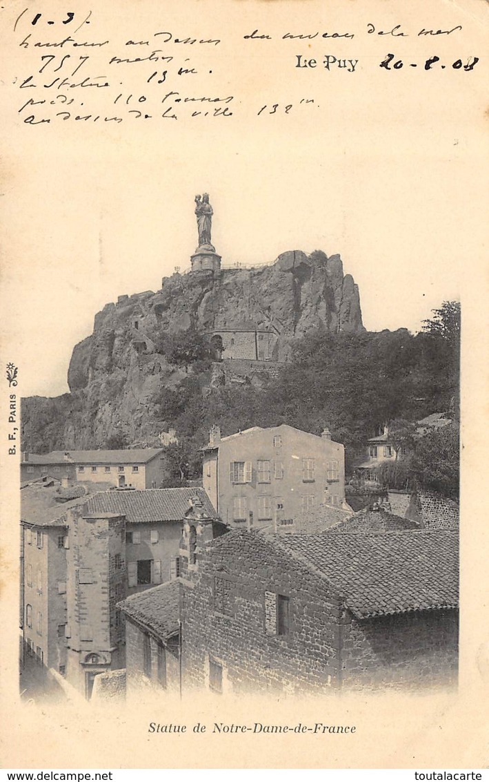 CPA 43 LE PUY STATUE DE NOTRE DAME DE FRANCE 1903 - Le Puy En Velay