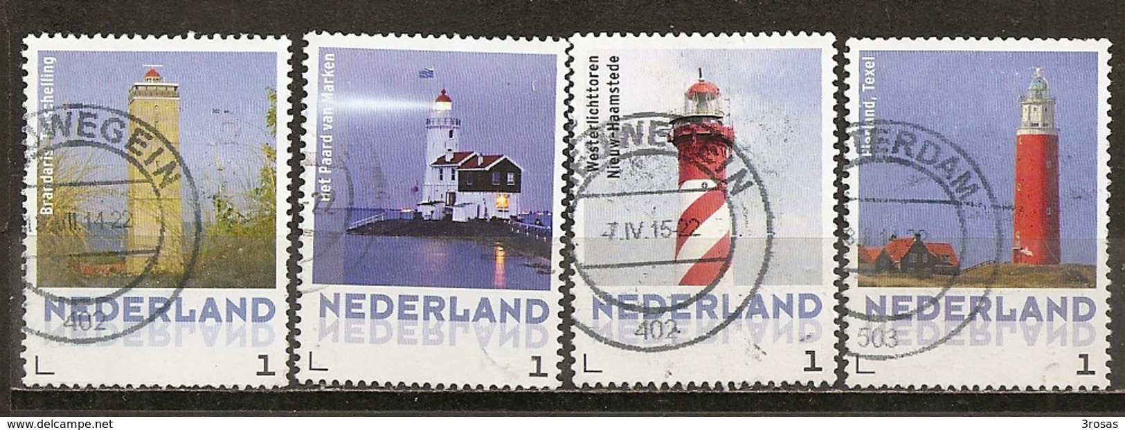 Pays-Bas Netherlands 201- Phares Lighthouses Obl - Usados