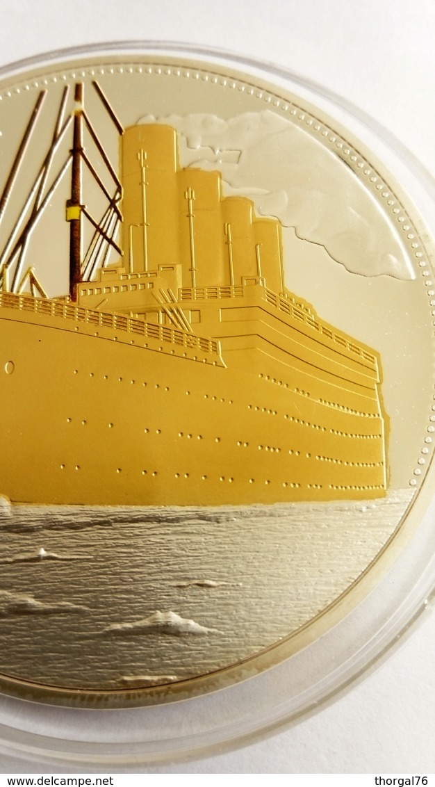 TITANIC 1912- 2012 MEDAILLE COMMEMORATIVE DU NAUFRAGE DU PAQUEBOT TITANIC