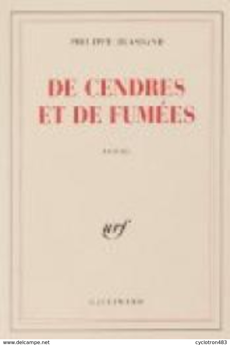 EO De Cendres Et De Fumée Philippe Blasband. - Auteurs Belges