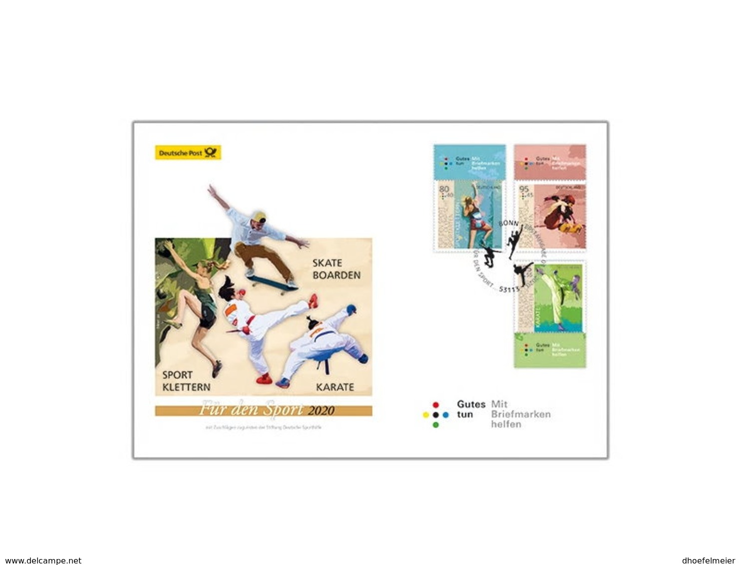 GERMANY 2020 FDC Olympische Sportarten Olympic Sports M/S - OFFICIAL ISSUE - DHQ2019 - Other & Unclassified