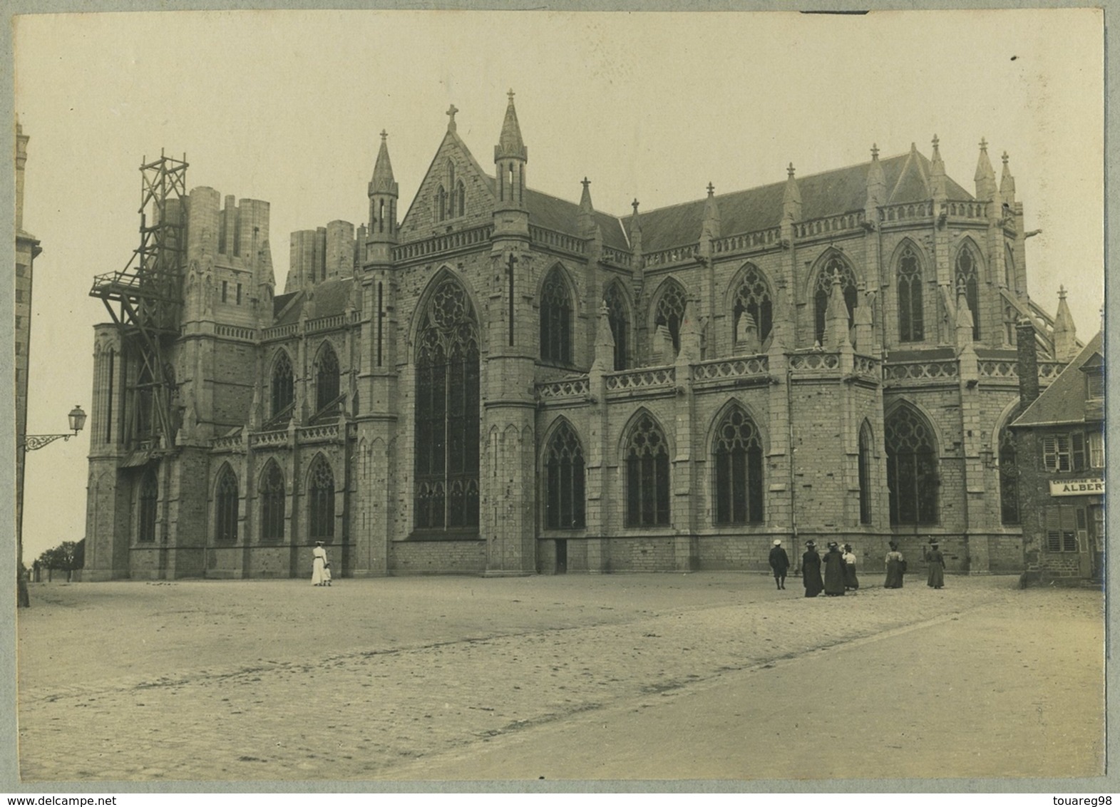 Tirage Argentique Circa 1910. Avranches. Église Notre-Dame-des-Champs. Normandie. - Lieux