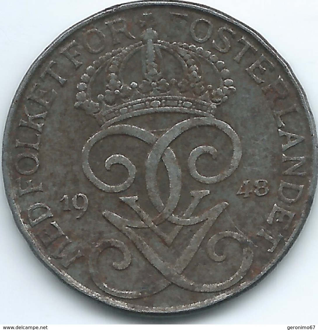 Sweden - 1948 - Gustav V - 5 Öre - KM812 - Suecia