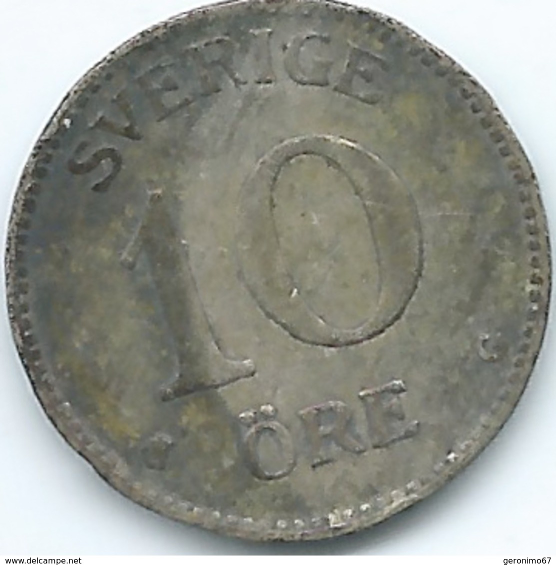 Sweden - 1941 - Gustav V - 10 Öre - KM780 - Zweden