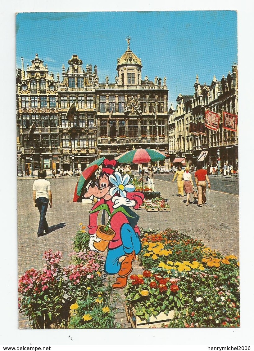 Cpm Walt  Disney Dingo A Bruxelles Brussel Belgique - Autres & Non Classés