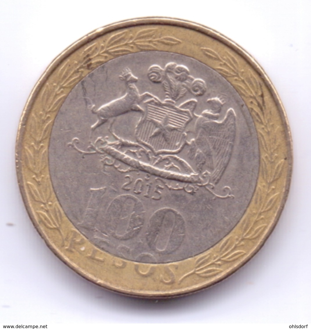 CHILE 2015: 100 Pesos, KM 236 - Chile