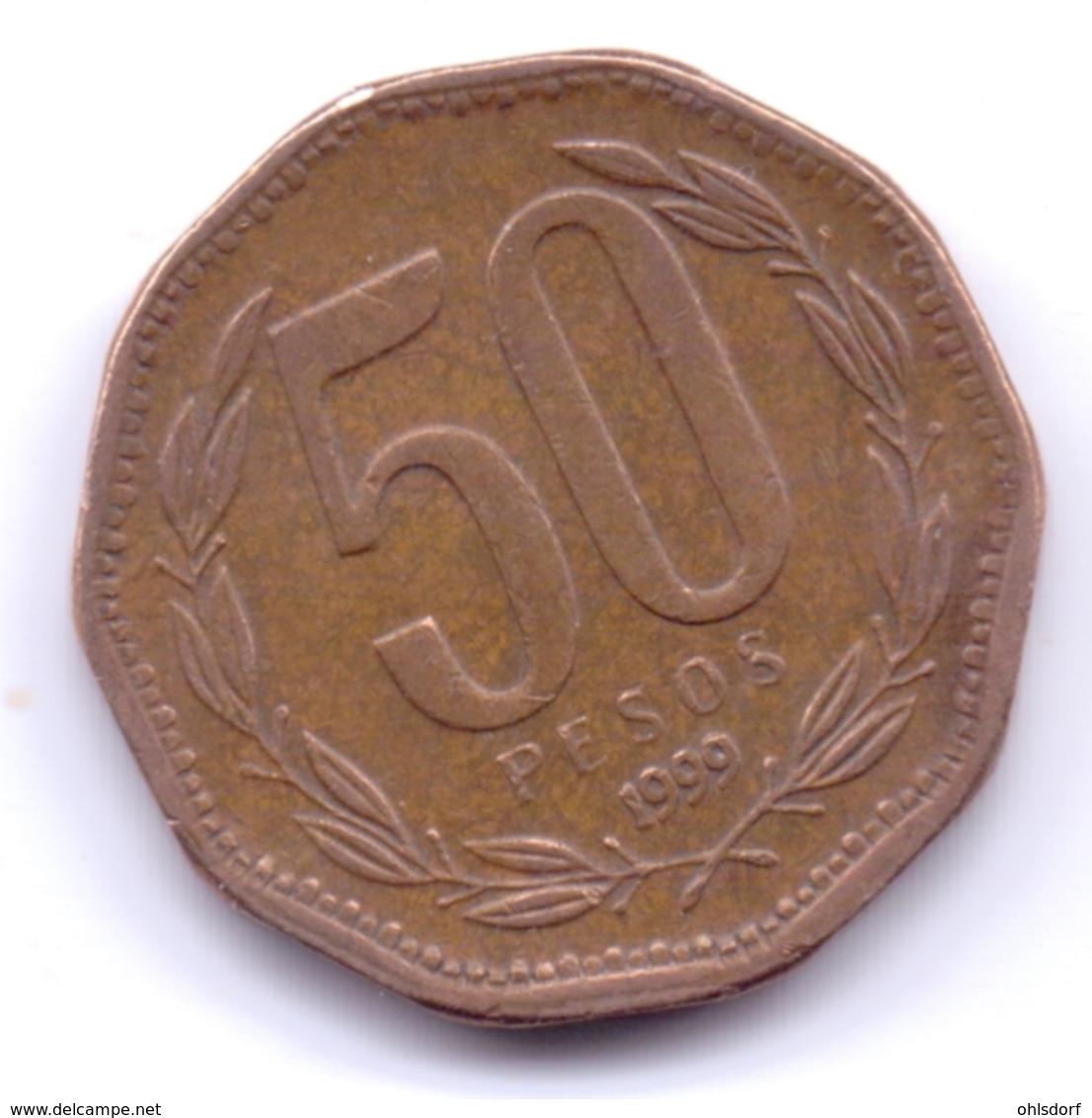 CHILE 1999: 50 Pesos, KM 219 - Chile