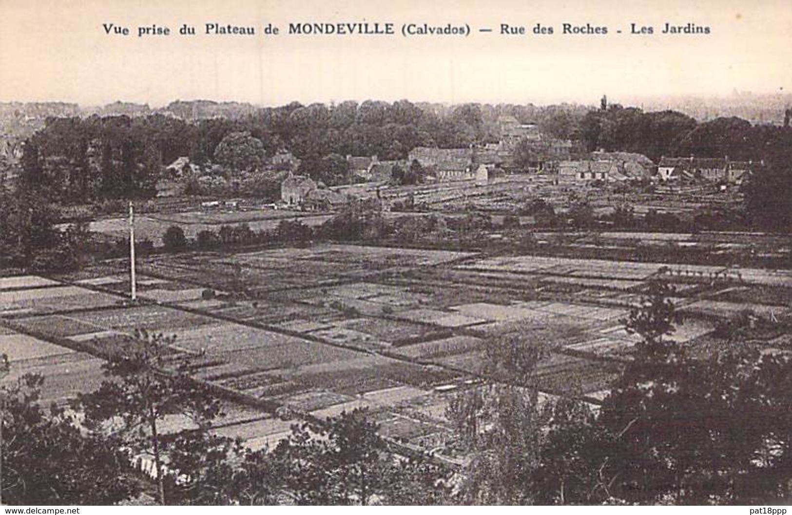 16 - MONDEVILLE : Rue Des Roches Vue Du Plateau - CPA Pub ( Réédition Pharmacie BOUCHARD à POUZAUGES 85 ) Calvados - Autres & Non Classés