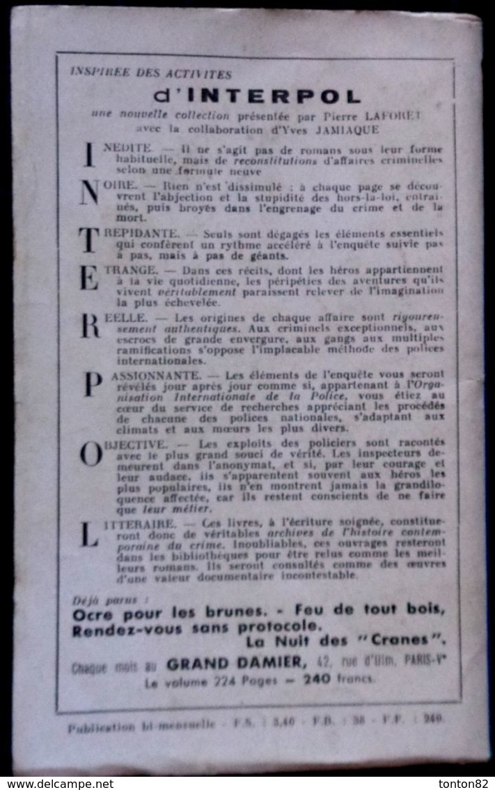 JJ. Ruker / Max Jordan - 2ème Bureau Contre Inconnu - Le Fakir N° 7 - Éditions Grand Damier " Espionnage " N° 40  (1957) - Autres & Non Classés