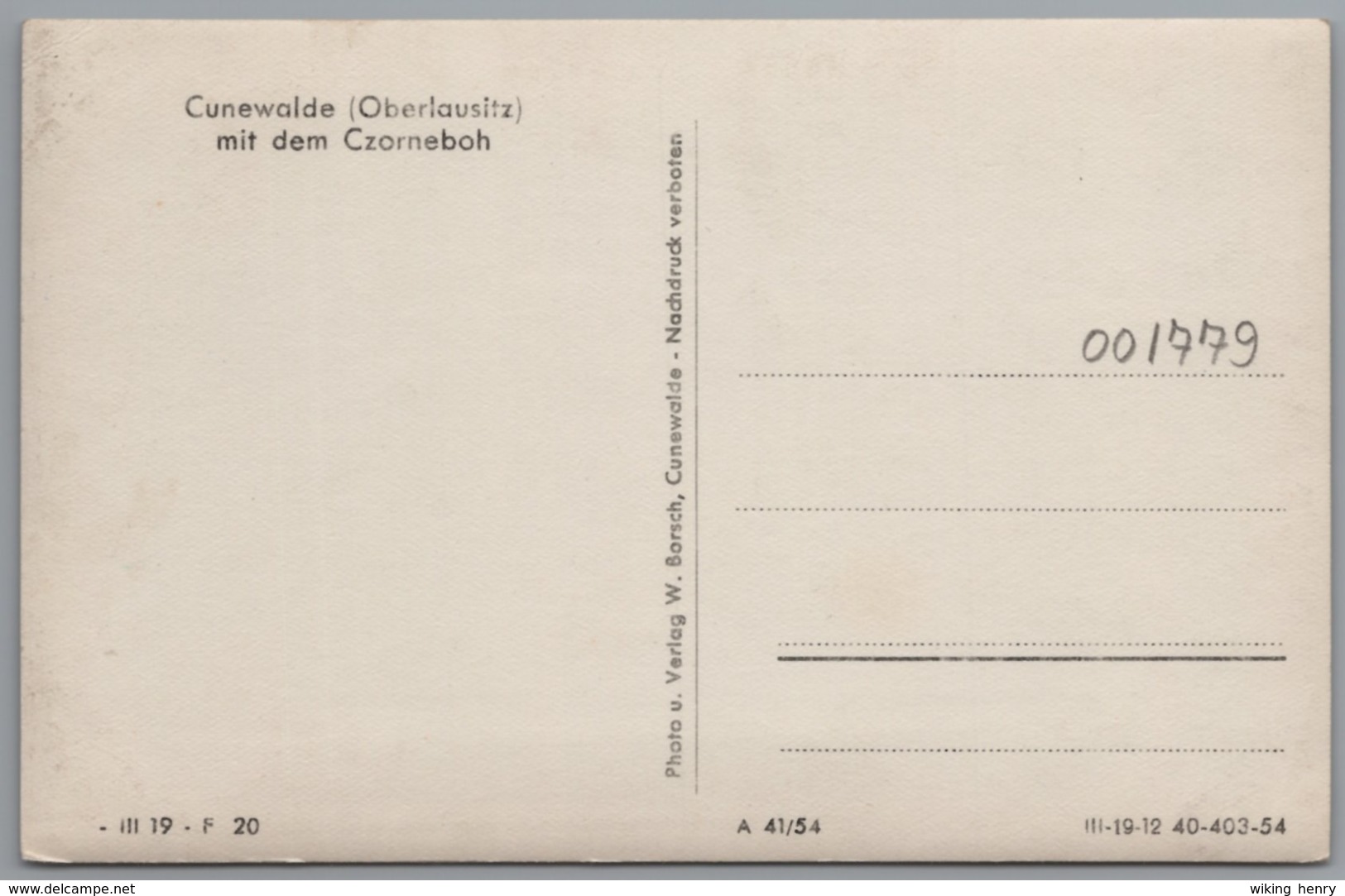 Cunewalde - S/w Mit Dem Czorneboh 2 - Cunewalde