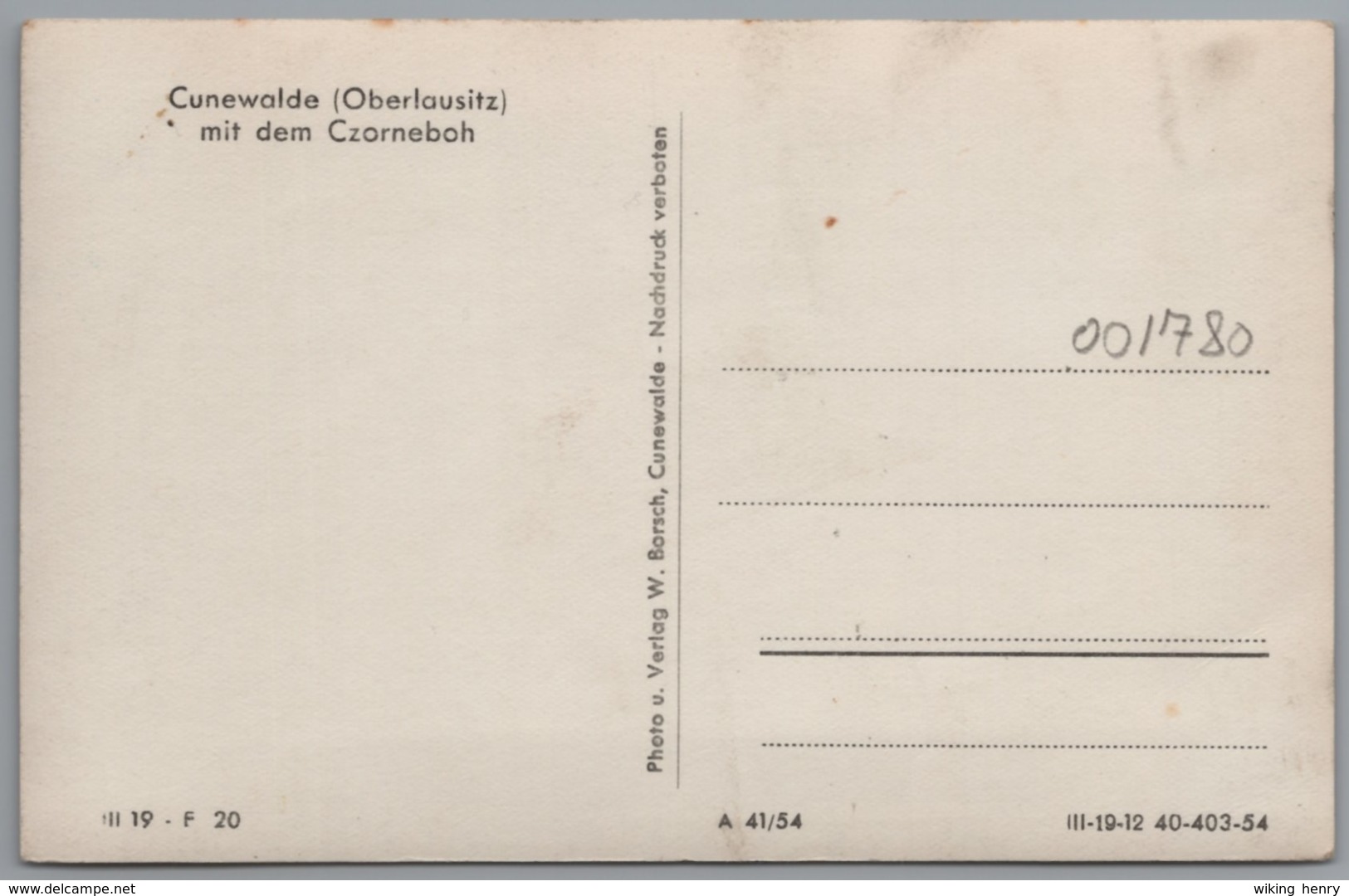 Cunewalde - S/w Mit Dem Czorneboh 3 - Cunewalde