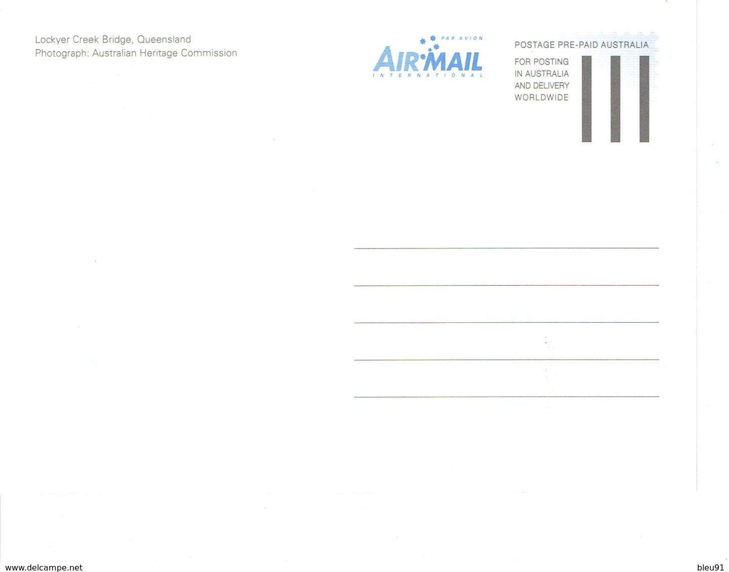 CARTE MAXIMUM LOCKYER CREEK BRIDGE - Cartes-Maximum (CM)