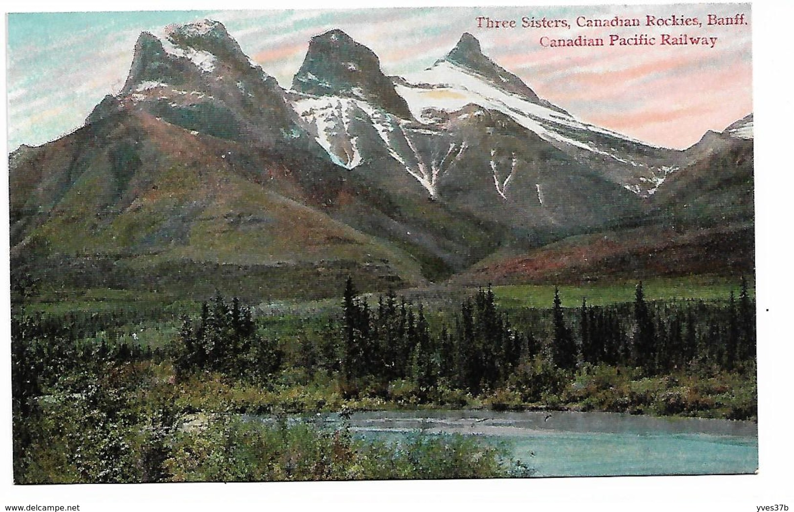 Three Sisters, Canadian Rockies, Banff, Canadian Pacific Railway - Banff