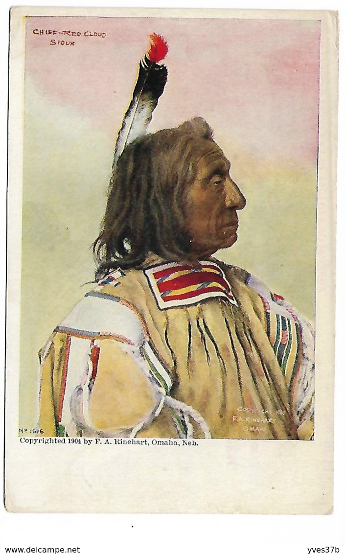 CHIEF-RED CLOUD Sioux - Indiaans (Noord-Amerikaans)