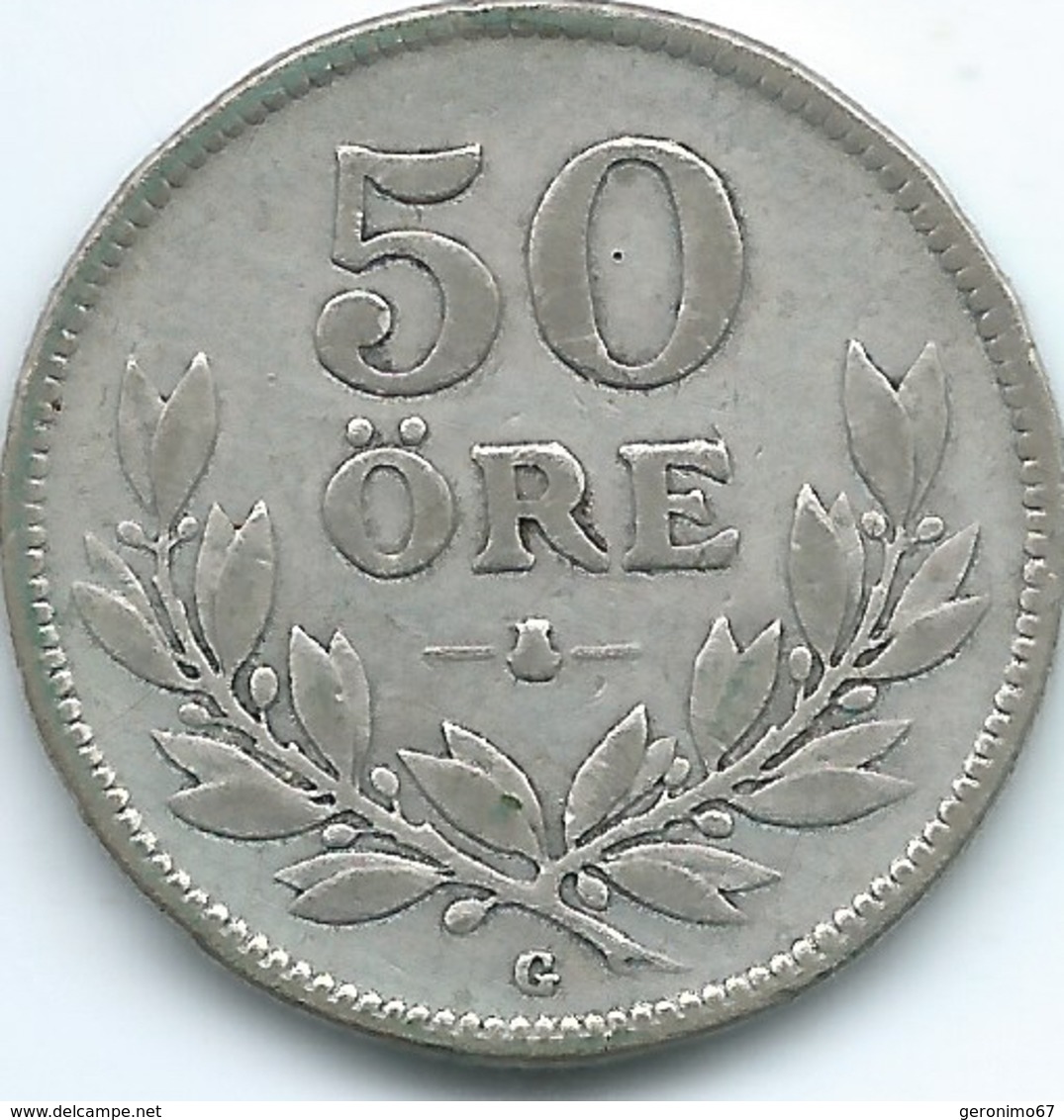 Sweden - 1931 - Gustav V - 50 Öre - KM788 - Sweden