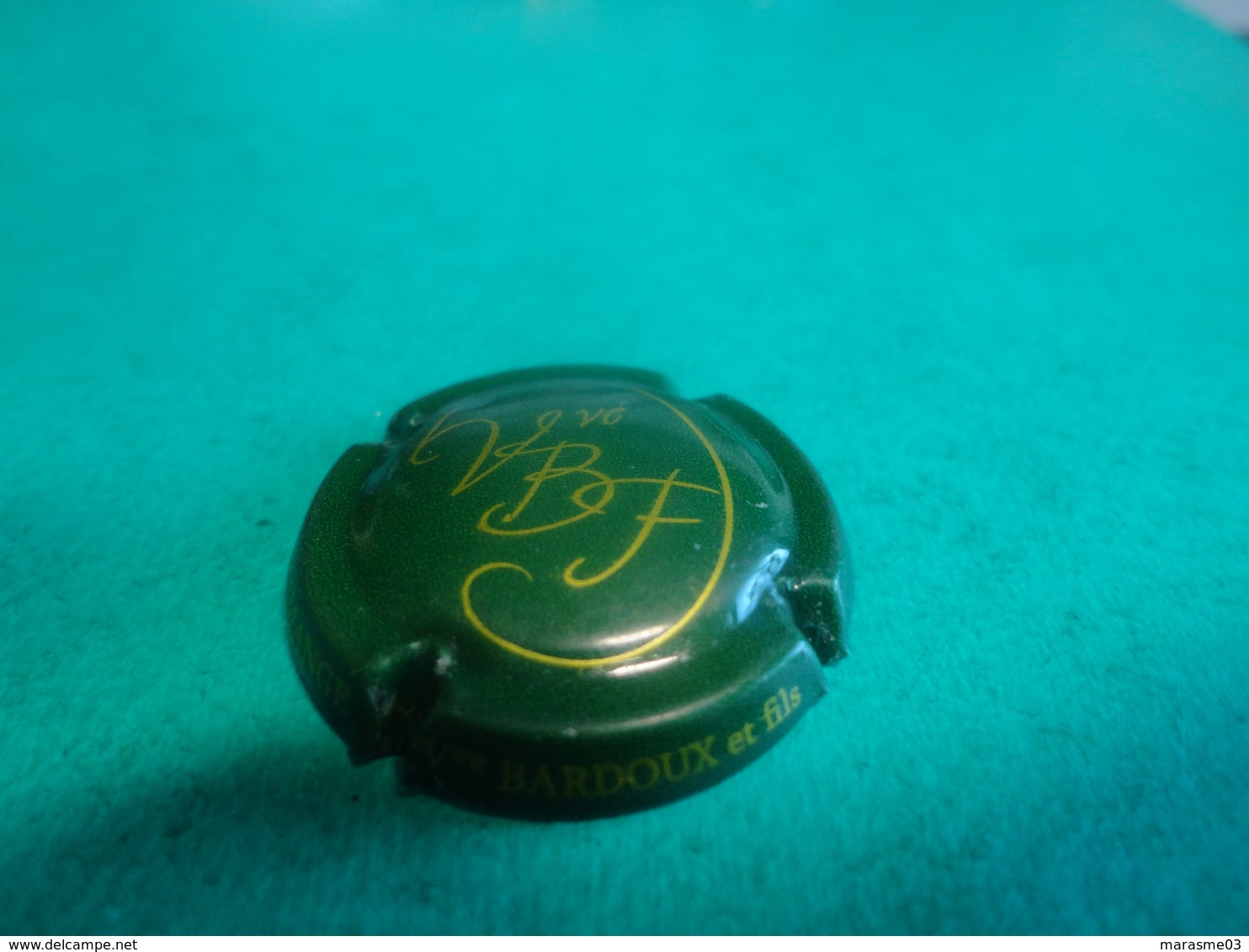 CAPSULE DE CHAMPAGNE  -  Veuve BARDOUX & Fils  -  N°05 Vert Foncé Et Or - Sonstige & Ohne Zuordnung